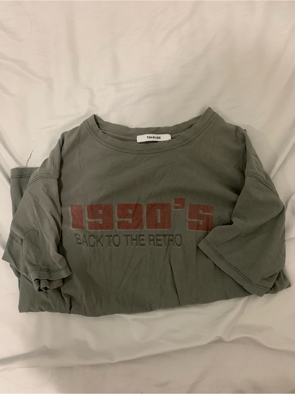 Talkless Grey '1990's Back to Retro' Short Sleeve Tee